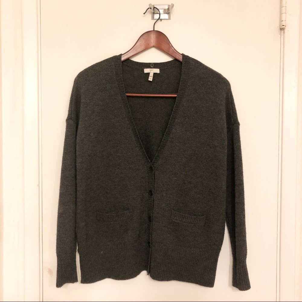 Joie Wool/Cashmere Sweater, Gray, 0/XS